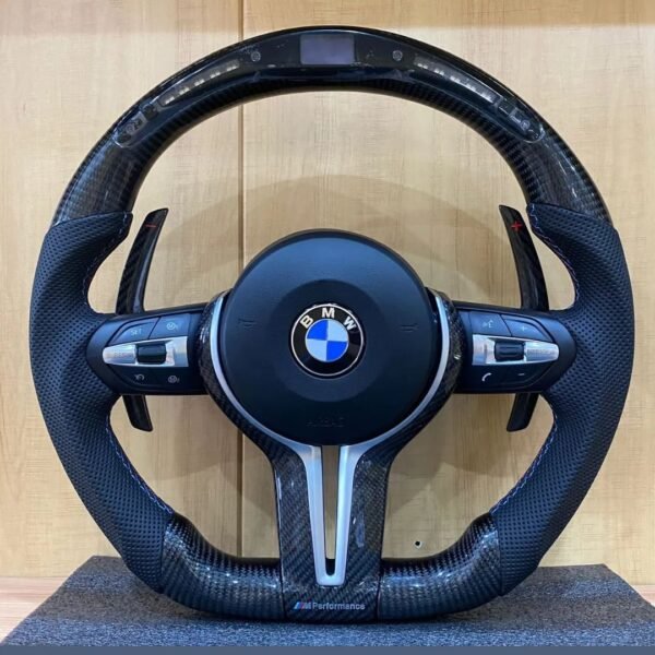 Carbon Fiber with Led Steering Wheel For BMW F series