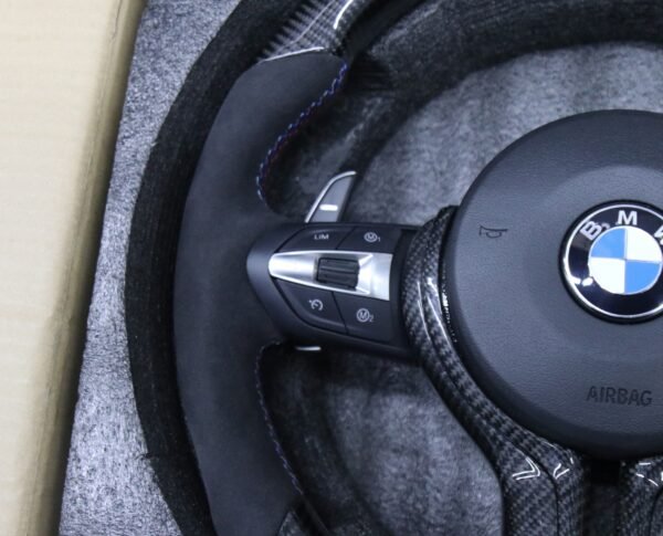 Alcantara with Carbon Fiber Steering Wheel for BMW F Series - Image 3