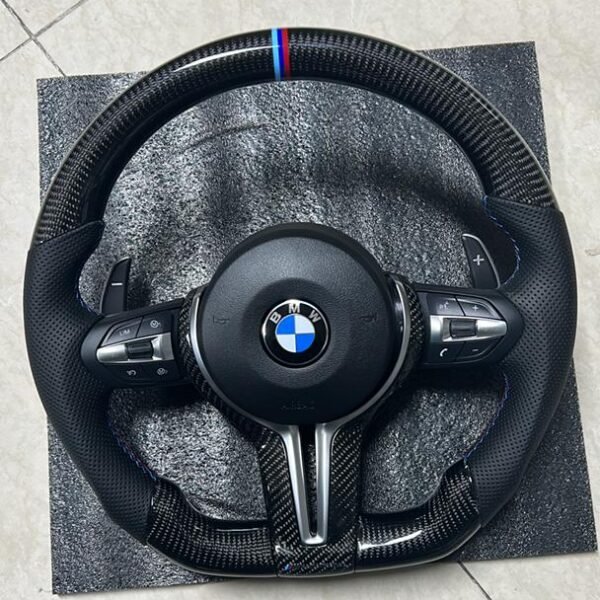 Fit For BMW M2 M3 M4 M5 F01 F07 F10 F12 F15 F16 F18 F20 F22 F82 F30 F32 F36 M Performance Carbon Fiber  Steering Wheel