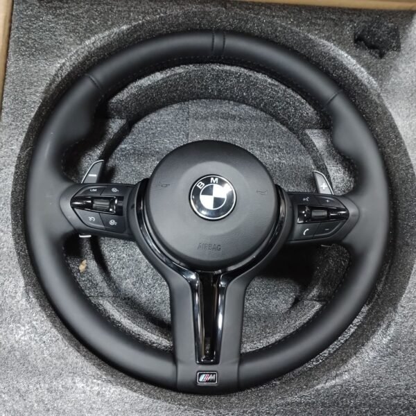 Leather black trim Steering Wheel For BMW F Series